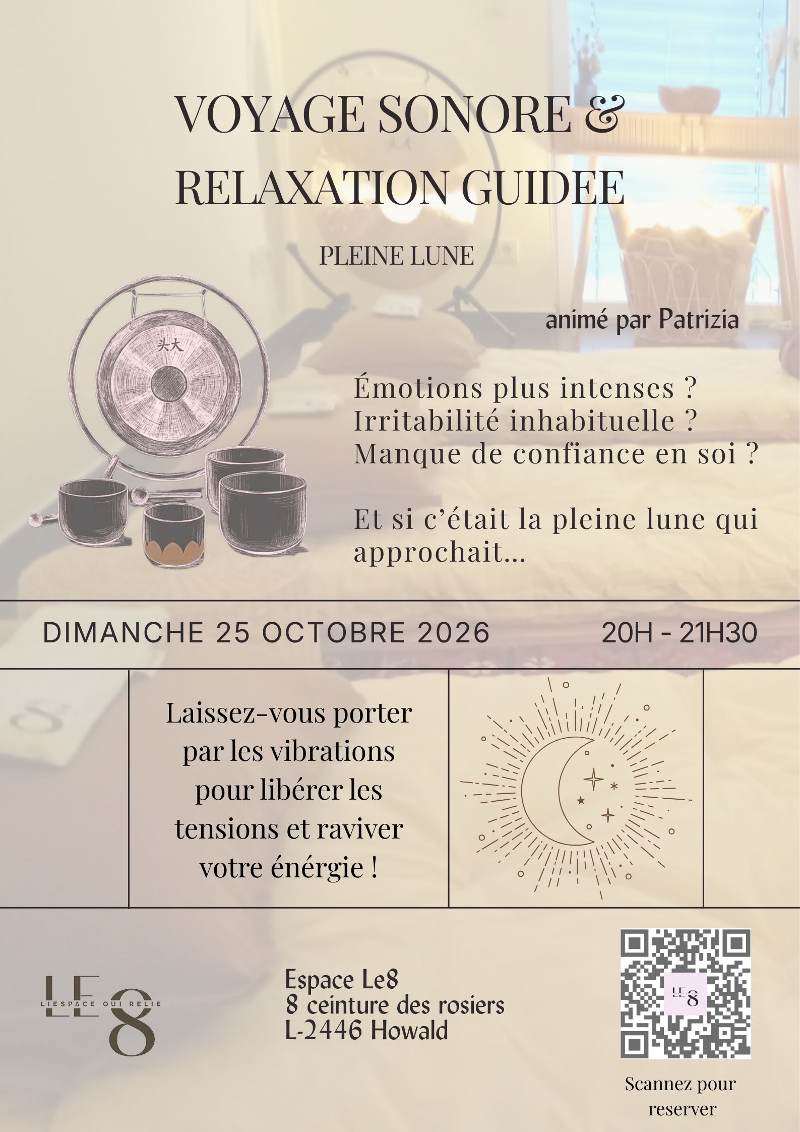 🌕 Voyage Sonore & Relaxation Guidée - Pleine Lune